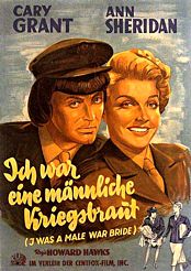 Filmplakat Ich war eine männliche Kriegsbraut